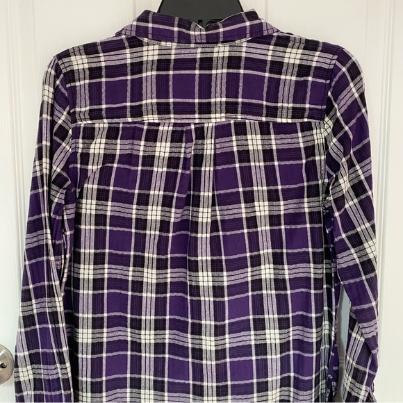 St John’s Bay Purple Plaid Button Down Shirt size S - Picture 8 of 8